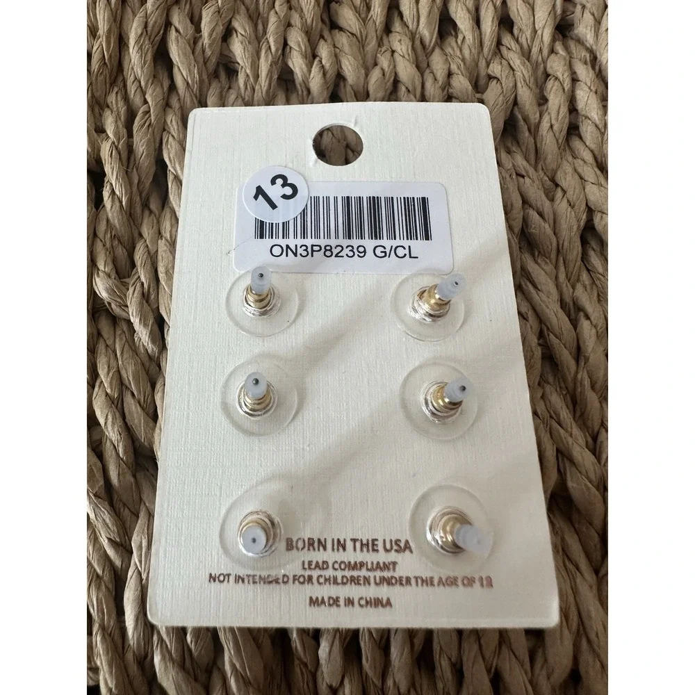 Kay Lee New York‎ Earrings Embellished Bright Gold Ringtones Elegant Formal New
